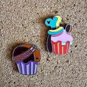 Hidden Disney Wave B Disneyland Cupcake Pins - Set of 2